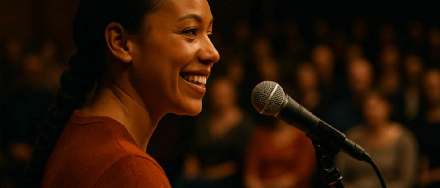 My Little Big Story (Foto: Jan Hinrik Drevs) Symbolbild Dame im Bühnenlicht