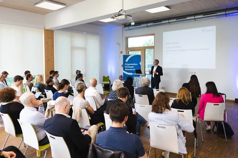Participants in the Reinhard Mohn Institute debate.