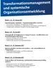 Modulübersicht Transformationsmanagement und systemische Organisationsentwicklung