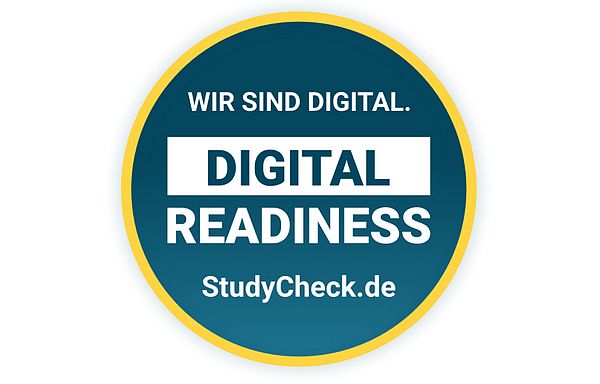 Logo: Digital Readiness | Witten/Herdecke University is awarded for digital competence