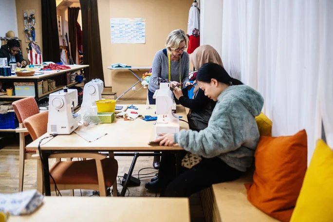 Noranour (Photo: Noranour) Women at the sewing machine