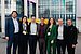 Moritz Köhn, Johanna Horsch, Rafael Dietzel, Schirmherr Dr. Timm Mittelsten Scheid, Schirmherrin Gitta Neuhaus-Galladé, Jonas Redecker  und Benjamin Waldow vor der UW/H