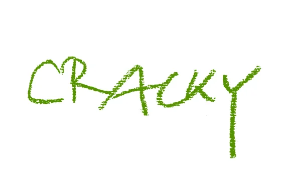 Logo Cracky (Grafik: Cracky) Grünes Cracky-Logo auf weißem Grund.
