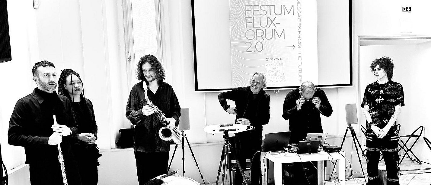 Emil Schult beim Festum Fluxorum 2.0