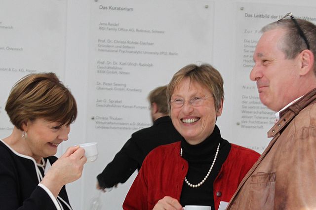 Brigitte Stähle (Robert Bosch Stiftung), Prof. Dr. Ulrike Höhmann, Ralf Siegel (Foto: Kirsten Schütz)