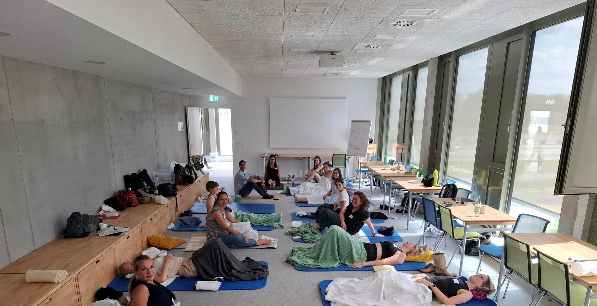 Selbsterfahrung Leberwickel im Fachbereich Integrative Medizin, Uniklinikum Ulm