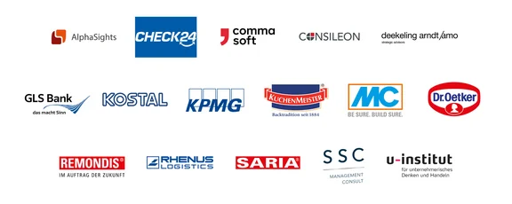 Our practice partners (logo overview: UW/H) Overview of company logos