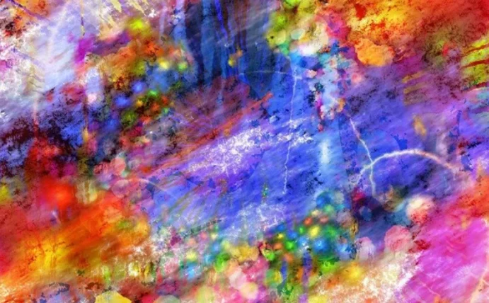 Abstraktes Bild aus bunten Farben