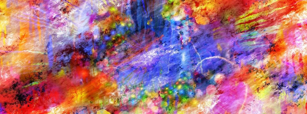 Abstraktes Bild aus bunten Farben