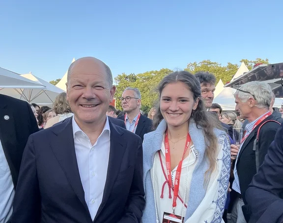 Kanzler Olaf Scholz und Frederike Westphalen