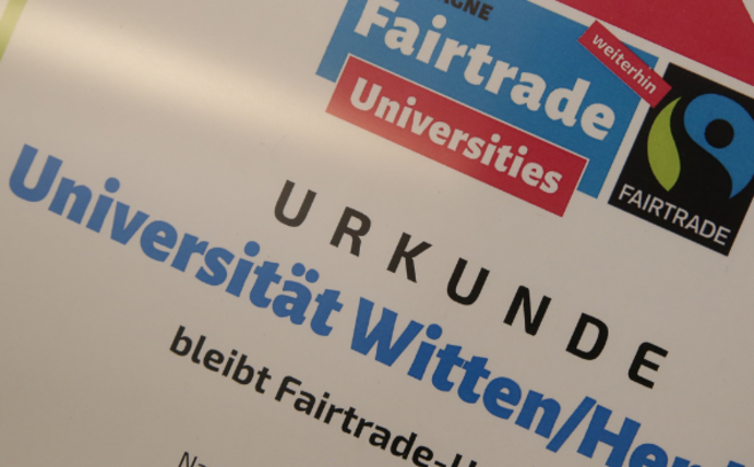 Bild der Fairtrade-Urkunde
