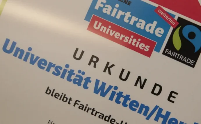 Bild der Fairtrade-Urkunde