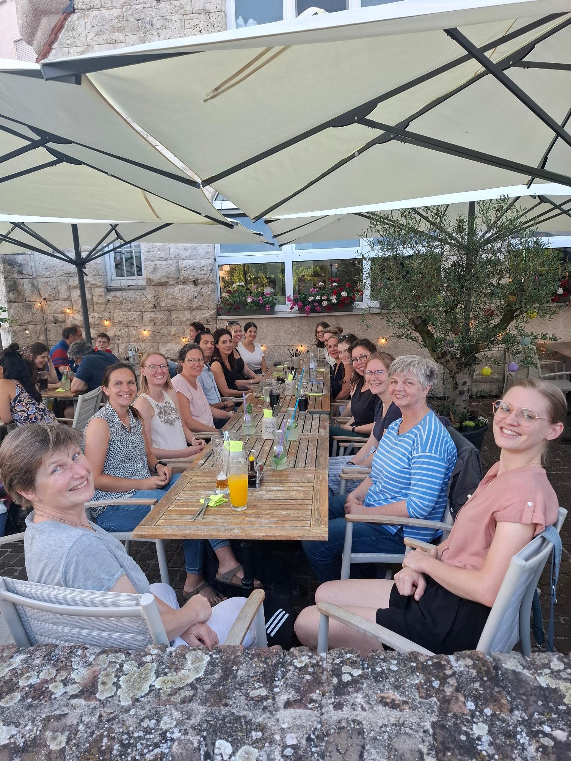 Gemeinsames Abendessen in Ulm