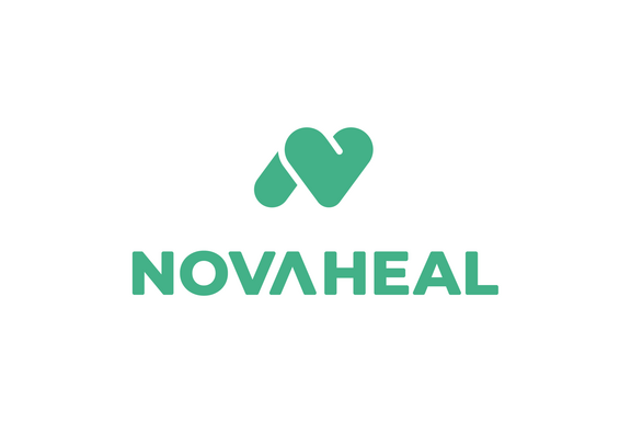 Grünes Logo der Novaheal GmbH.