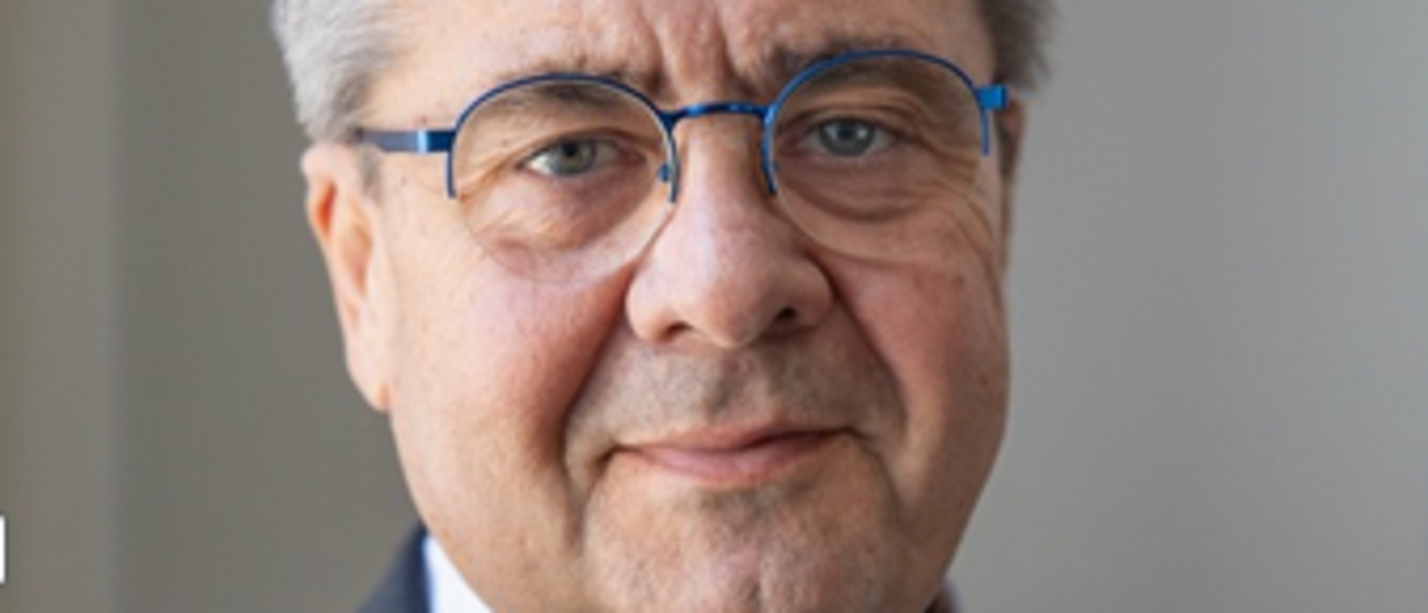 Portrait of the politician Sigmar Gabriel.