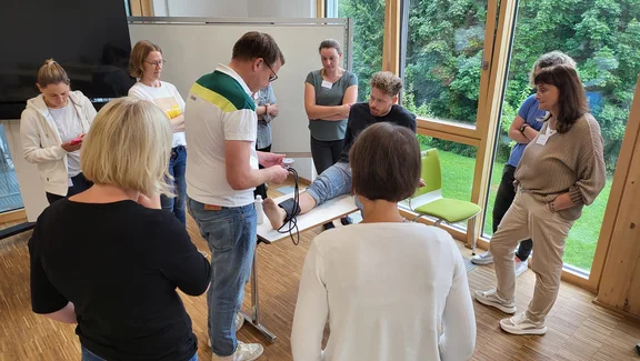 Lehrsituation in einem Seminarraum