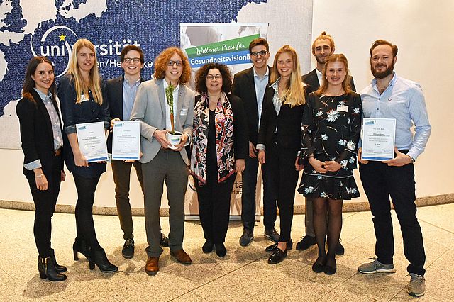 Die Preisträger und das Organisationsteam des Wittener Preises für Gesundheitsvisionäre 2018