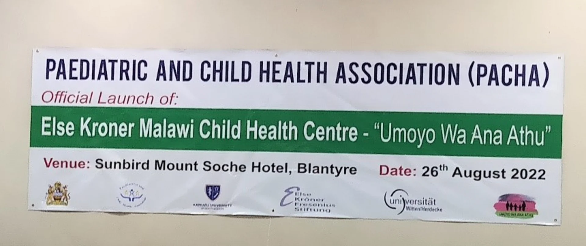 Offizieller Projektstart 2022 Foto von einem Projektplakat