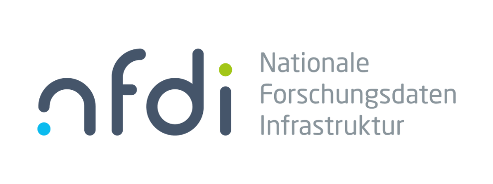 Logo der Nationalen Forschungsdateninfrastruktur e.V. (NFDI) Logo der Nationalen Forschungsdateninfrastruktur e.V. (NFDI)