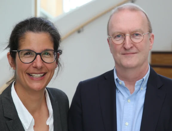 Kuratoriumsvorstand der Universität Witten/Herdecke: Andrea Psarski und Jan G. Sprakel (Foto: UW/H)