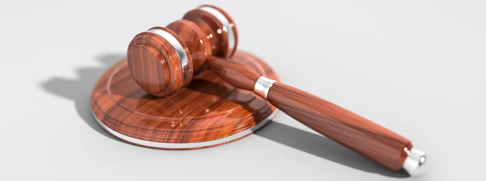 The judge’s gavel as a symbolic image