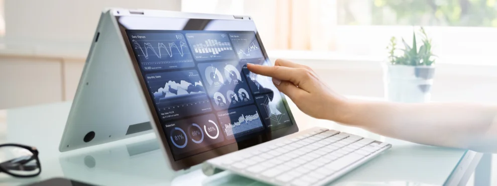 Tablet mit Gesundheitsdaten